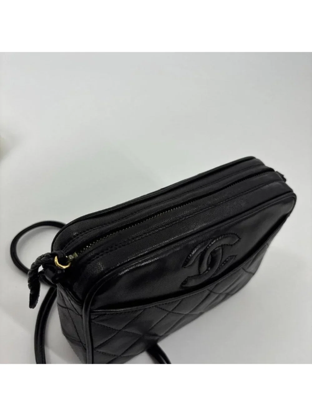 Chanel Lambskin Quilted Shoulder